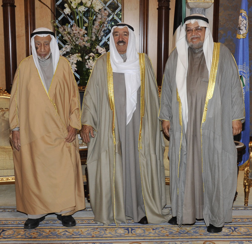 Dr. Abdul Rahman Al-Sumait with the late Amir Sheikh Sabah Al-Ahmad Al-Jaber Al-Sabah