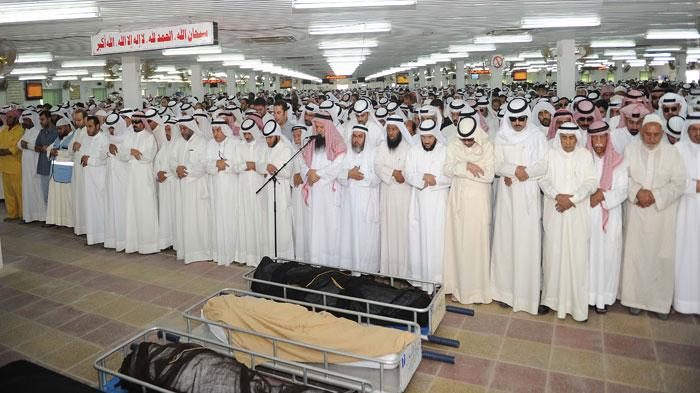 Funeral prayer for Dr Abdul Rahman Al-Sumait, Kuwait, 16 August 2013